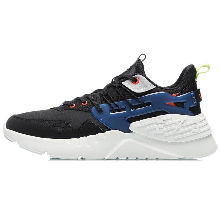 New LiNing EXD Lite Low Top Casual Athletic Shoes Men's Black Blue AGLR005-3