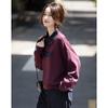 Demana Women's Air Layer Embroidered Polo Collar Sweatshirt