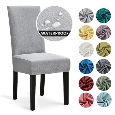 Capas elásticas para cadeiras, à prova d'água, para sala de jantar, capa para cadeira, hotel, sala de estar, cozinha, sala de jantar