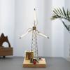 1/2Pcs DIY Light Copper Wire Windmill Kit Handmade Rotating Windmill Night Decoration with LED Light Spinning