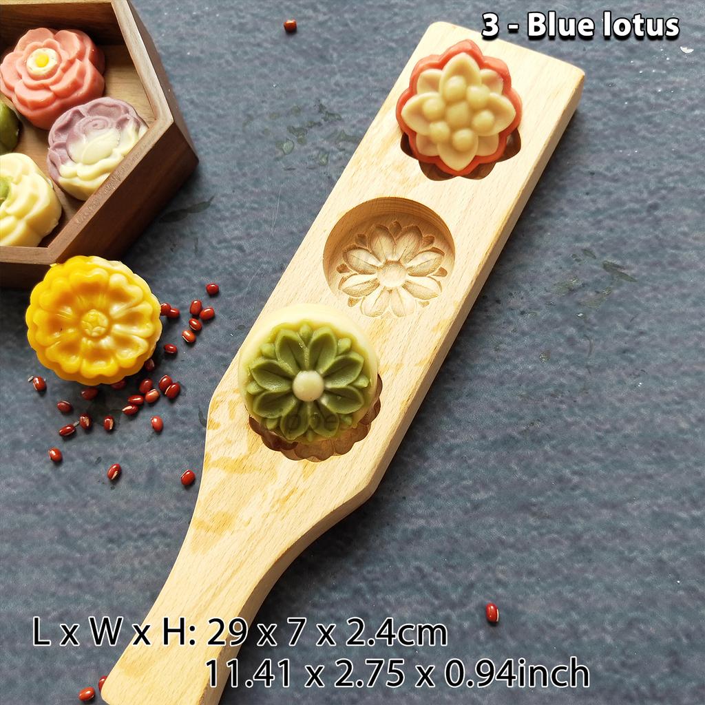 Wooden Cookie Molds for Baking, Moon Cake Molder, Cookie Stamps Cutter Mould for Mid-autumn Festival, for Muffin, Chocolate Mold