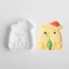 PLA Plastic 3D Cartoon Bear Cookie Mould Valentine's Day Love Baking Mould Fondant Biscuit Cutter Cake Decorating Accessories