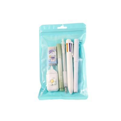 6 Stück Schülerschulbedarf Mit Mehrfarbigem Stift Bleistift Einziehbarer Gelstift Radiergummi Korrekturband Textmarker
