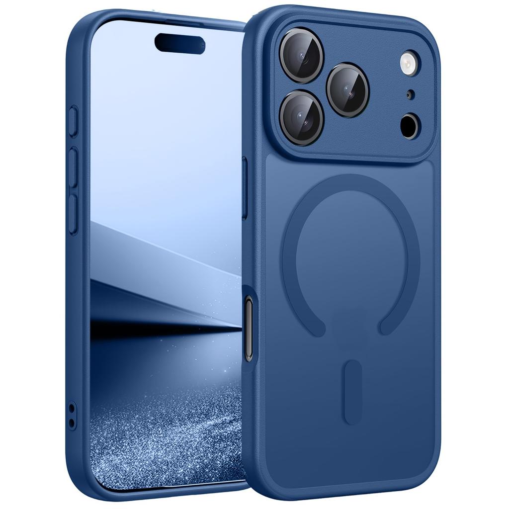 Magnetic Matte Translucent Case For iPhone 17 Air 16 16e 15 14 Plus 13 12 11 Pro Max Phone Magsafe Wireless Charger Hard Cover