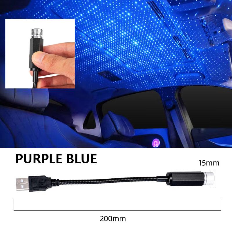 LED Car Roof Star Night Light for USB Decorative Adjustable Auto Roof Room Ceiling Decor Projector Atmosphere Galaxy Lamp