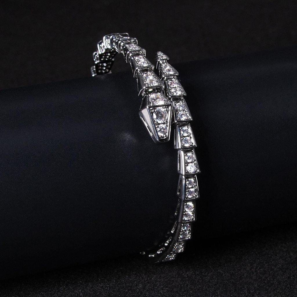 Electroplated Real Gold Spirit Snake Bracelet - Exaggerated Europe & America Style