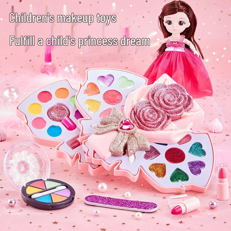 Kids' Makeup Set for Ages 3-6: Genuine Girls' Playhouse Toy with Lipstick 012/013