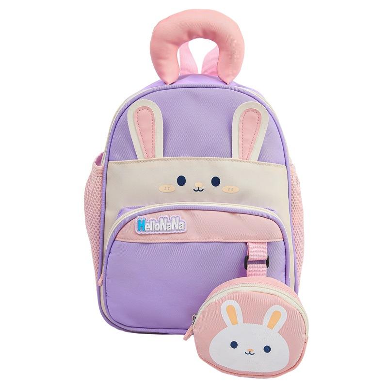Schoolbag cartoon bunny children's backpack female new spot kindergarten schoolbag wholesale cute baby going out backpack