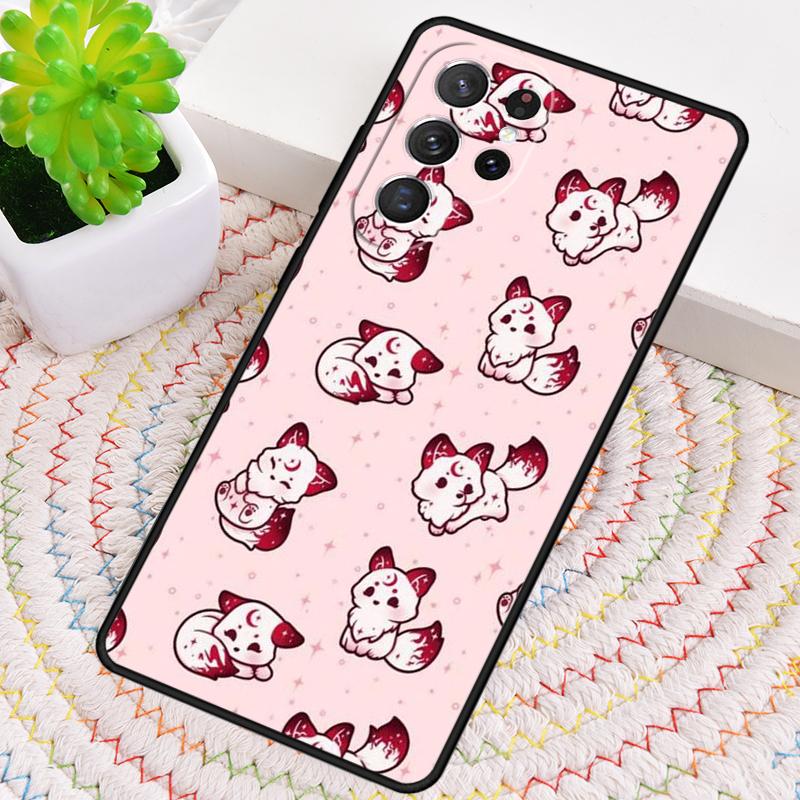 Abstraktní pouzdro na telefon s motivem lišky pro Samsung Galaxy note 10 pro S26 Ultra S23 S24 FE S25 S21 S22 PLUS nárazuvzdorný kryt
