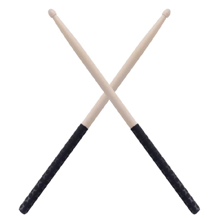 1 Pair Musical Instrument Percussion Accessory Drum Sticks with Non-Slip Handle