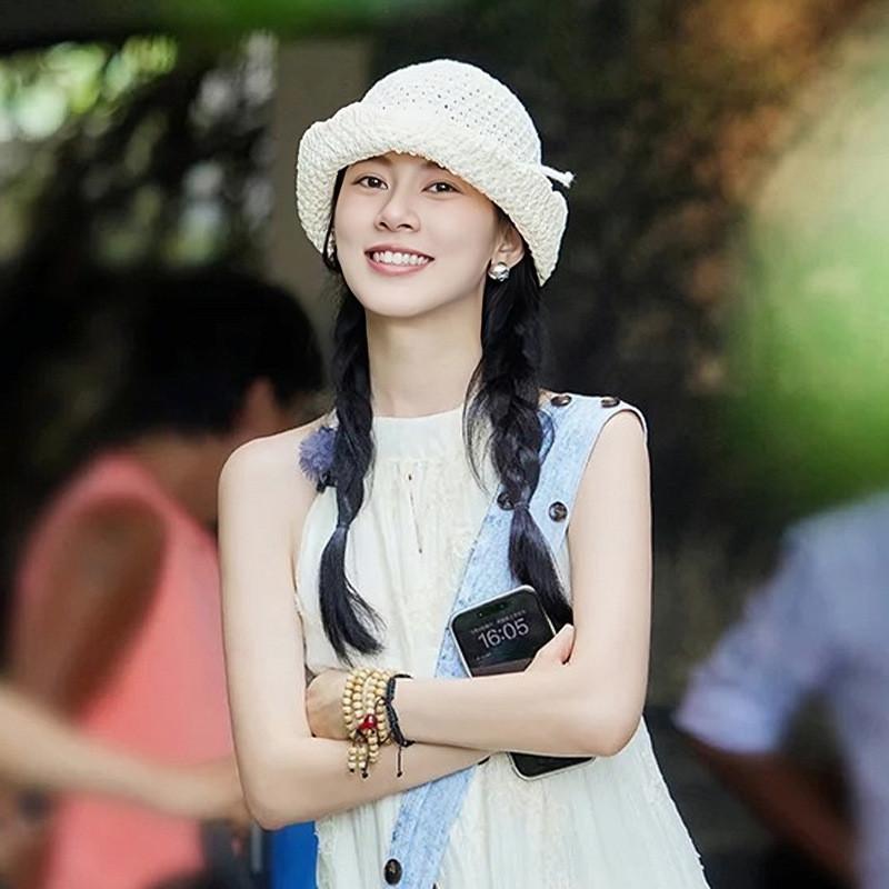 Stylish Hollow Knitted Out Bowknot Fisherman Hat For Women And Men Spring Summer
