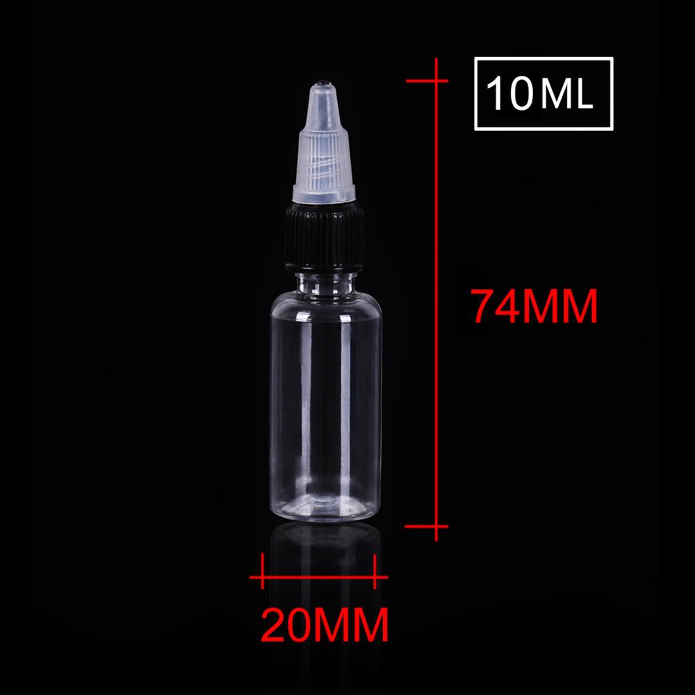 

Прозрачный флакон для дозирования пигмента, 15/30/60/120 мл, пластиковый, пустой, идеально подходит для тату-чернил