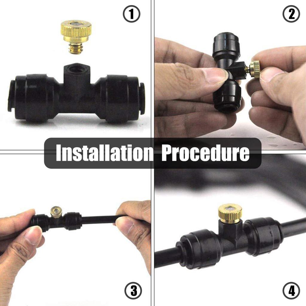 50FT mlžný chladicí systém Venkovní mlžící potrubí Chlazení zavlažování postřikovací sada DIY úspora vody