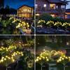 LED Outdoor Solar Lights Jellyfish Mushroom Decor Garden Pathway Sway Lights for Yard Balcony Patio Walkway Street
