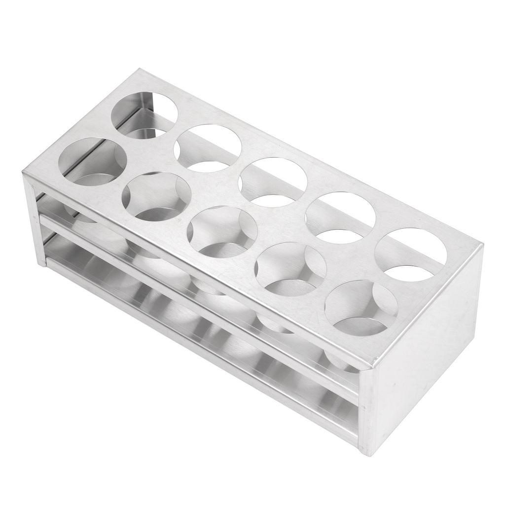 Stojan na zkumavky 304 Nerezový stojan na zkumavky pro laboratoř a studio 40 mm 10 otvorů