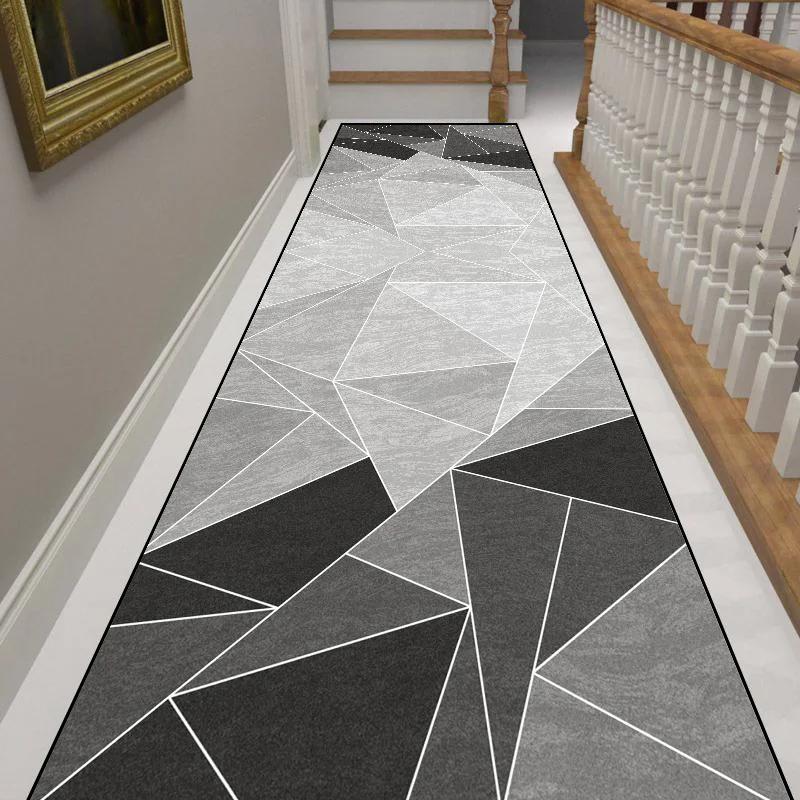 Nordic Simple Geometric Long Strip Carpet, Corridor Entrance Carpet, Staircase Corridor Carpet, Home Decoration