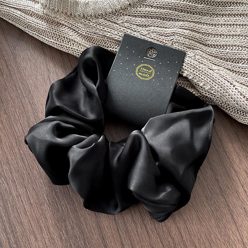 2026 Morandi Jumbo Satin Scrunchie - 15cm, Solid Color, Elegant, High-Quality Hair Tie