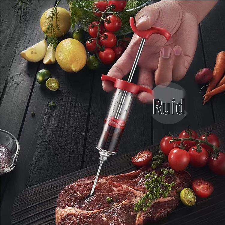 Acrylic Kitchen Turkey Injector Needle for Marinade and Seasoning