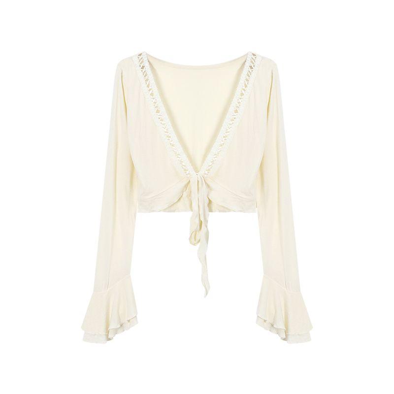 Pure Sunscreen Outwear Women's Summer Slim-Fit Crop-Top