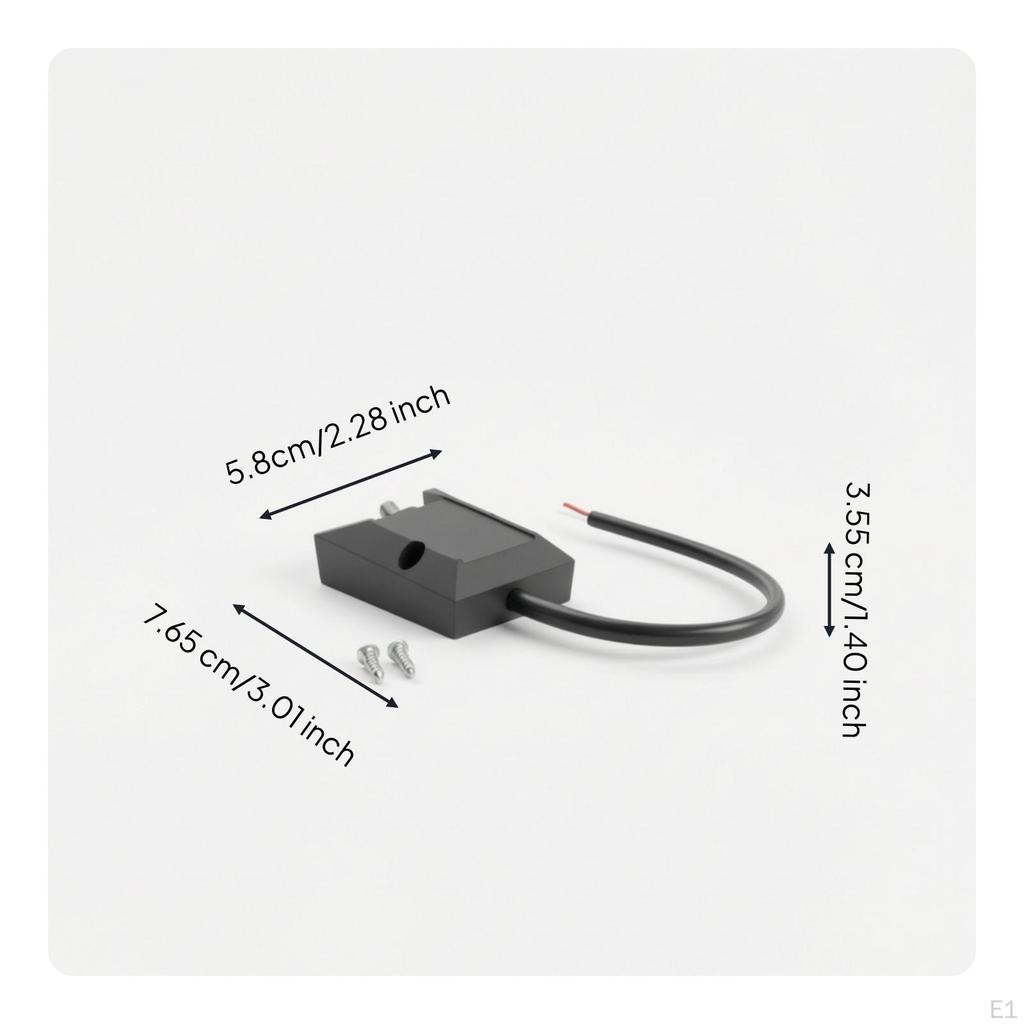 Wired Toggle Switch Waterproof Rocker with Cable Dustproof for Boaters,