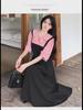 Trendy Doll Collar Lace Slim Dress - Summer French Tea Break