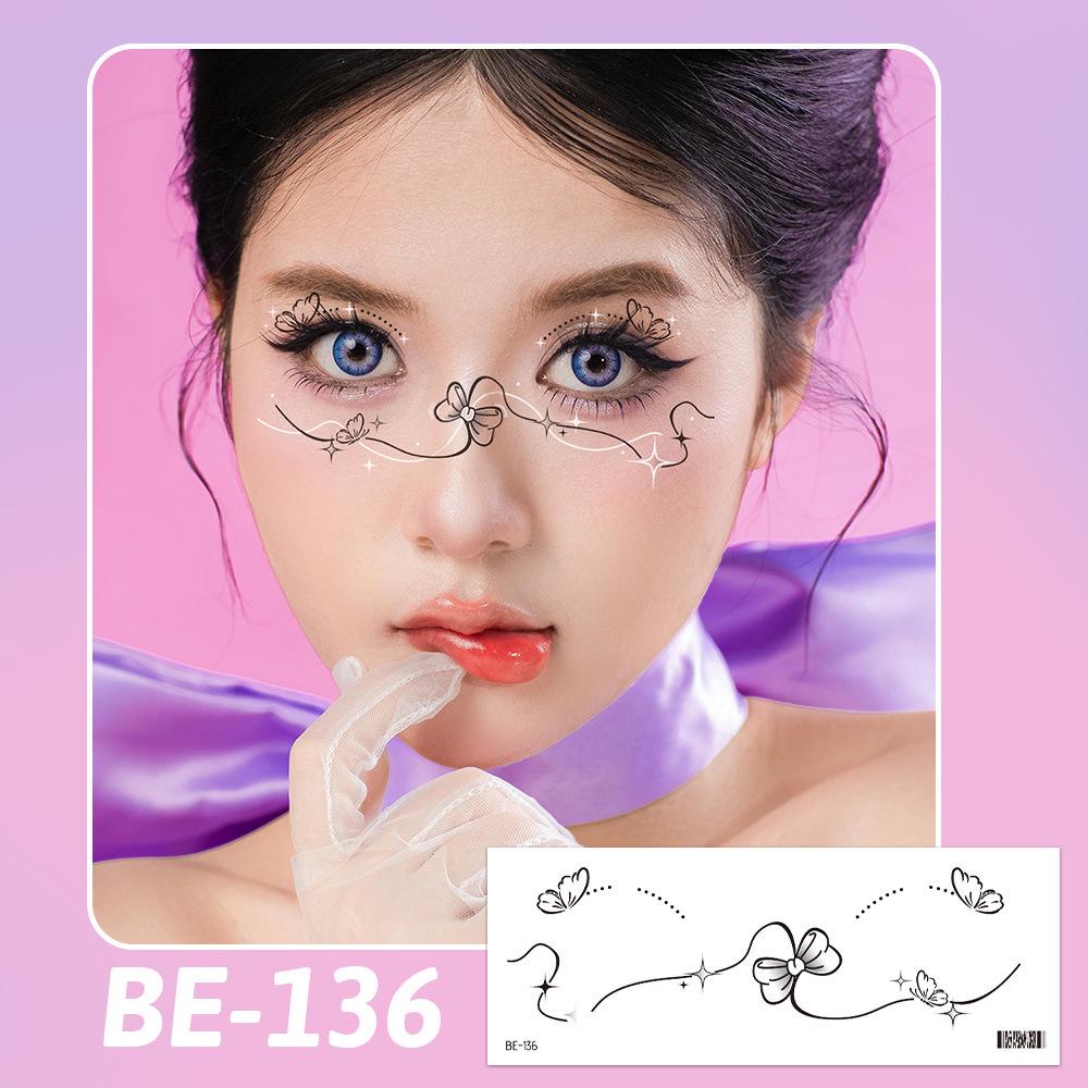 Ruikalong Waterproof Carnival Butterfly Tattoo Face Stickers - Bestseller Makeup Accessory 158*60mm