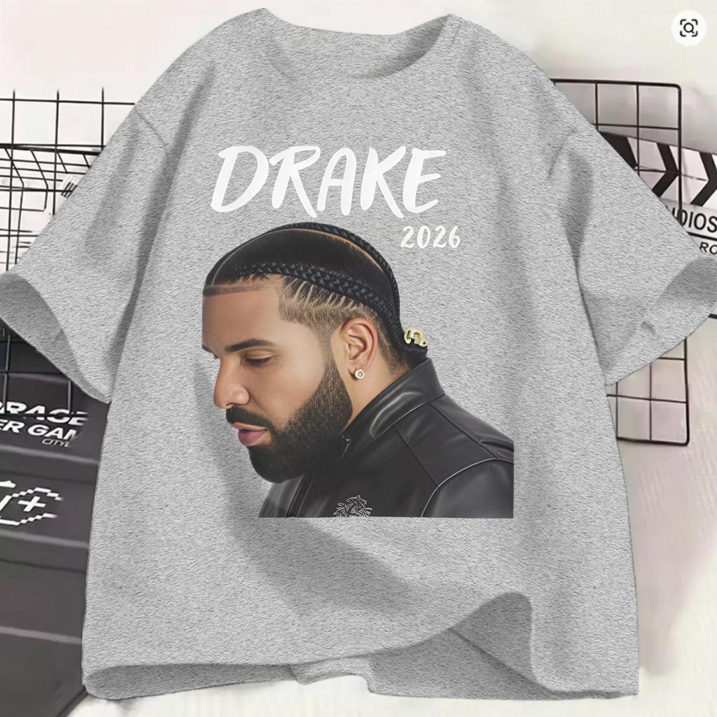 Rapper Drake Iceunisex Album 2026 Tshirt Summer Hippie T Shirts Unisex Cotton O Neck Plus Size 5xl Tees Shortsleeved Awesome Tops