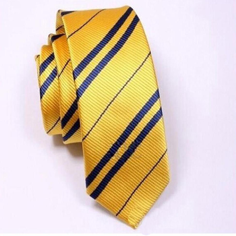 2024 New British Stripes Korean Version of The Tie Fashion Polyester Silk Tie