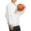 adidas Originals FW23 Dragon Year CNY Series Pullover Hoodie With Dragon Logo Unisex Tops White JE3498
