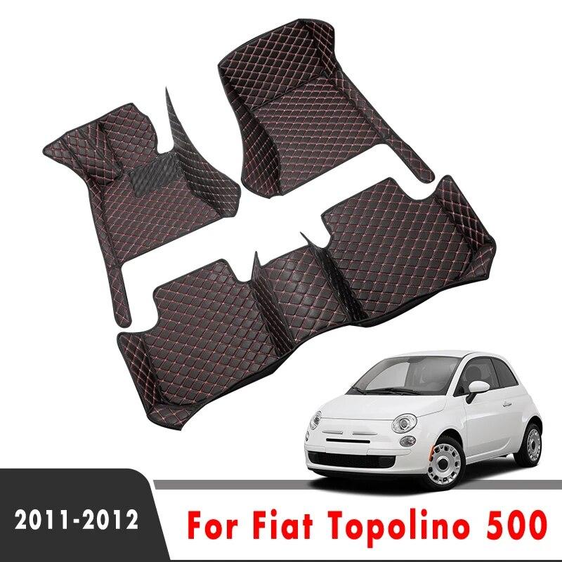 

Автомобильные коврики для Fiat Topolino 500 2012 2011, аксессуары для интерьера автомобиля, Стайлинг, коврики для ног, продукты, запасные части
