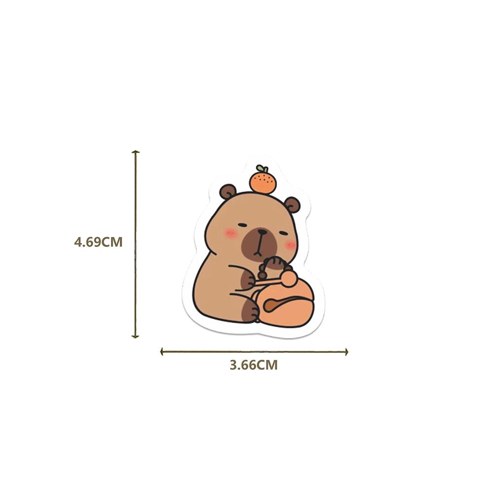 10/30/55pcs Funny Capybara Cartoon Animal Stickers Cute Graffiti Sticker for Kids Toy DIY Notebook Suitcase Phone Decals Packing