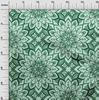 oneOone Cotton Flex Green Fabric Asian Bohemian Dress Material Fabric Print Fabric By The Yard 40 Inch