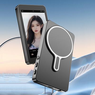 Magnetic Phone Vlog Selfie Monitor Screen Back Camera Monitor for Wireless Selfie Phone Rear Camera for Android iPhone Cellphone