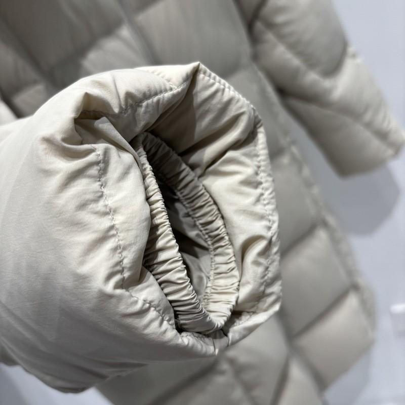Womens Long Puffer Coat Knee-Length Winter Down Jacket Hooded Thick Loose Fit Elegant Office Style