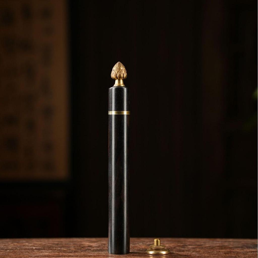 Black Ebony Wood Incense Holder - 10g Pack for Home Use Gift Giving, Elegant Agarwood & Sandalwood, Exquisite Incense Burner