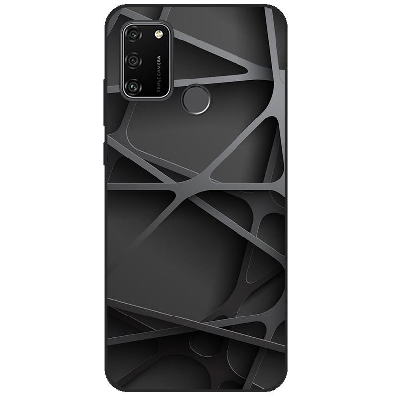 For HONOR 9A Case 6.3" Soft Silicon Tpu Phone covers On Huawei Honor 9A 9 A MOA-LX9N Back Bag Funda Shell black tpu case