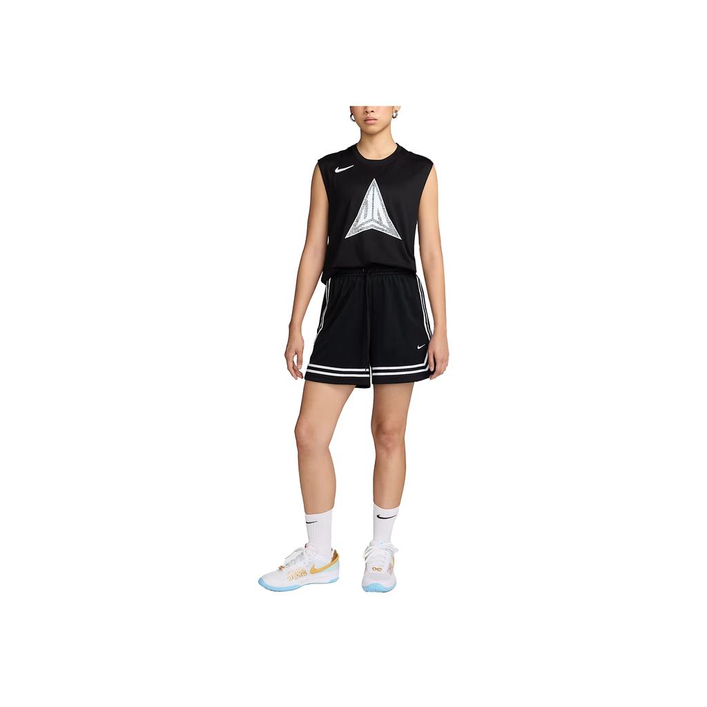 Nike Logo-Print Rundhals Ärmelloses T-Shirt Herren Tops Schwarz FZ8080-010