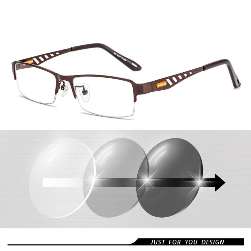 Photochrome Brillen Männer Frauen Myopie Brillen Fertige Brillen Studenten Kurzsichtigkeit Brillen 0 -0,5 -1 -1,25 -1,5 -1,75 -6