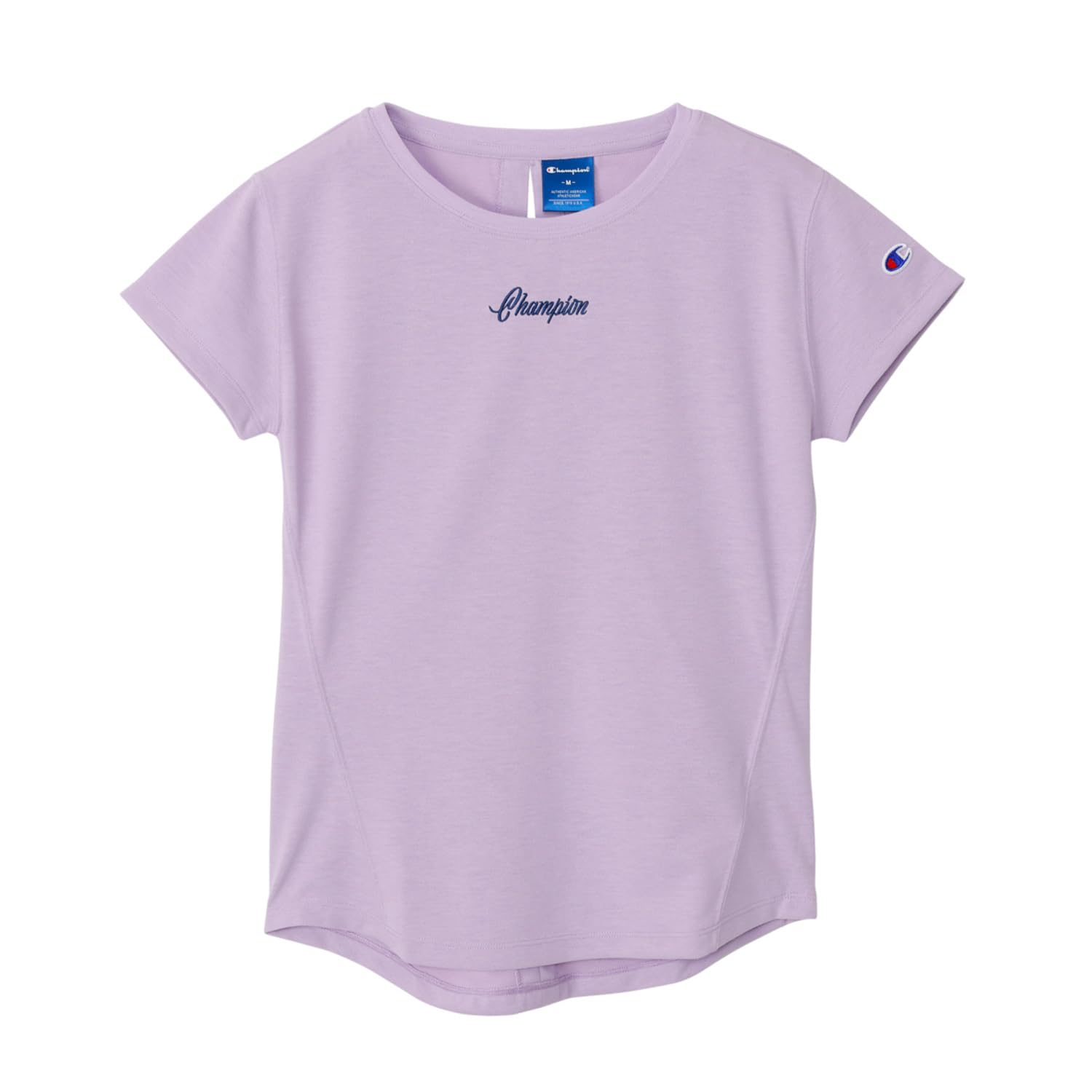 

Champion Sports Short Sleeve UV Graphic Logo Women s T-Shirt, CW-BS307-8LL-L, Quick-Drying, Protection, Water-Repellent, лиловый