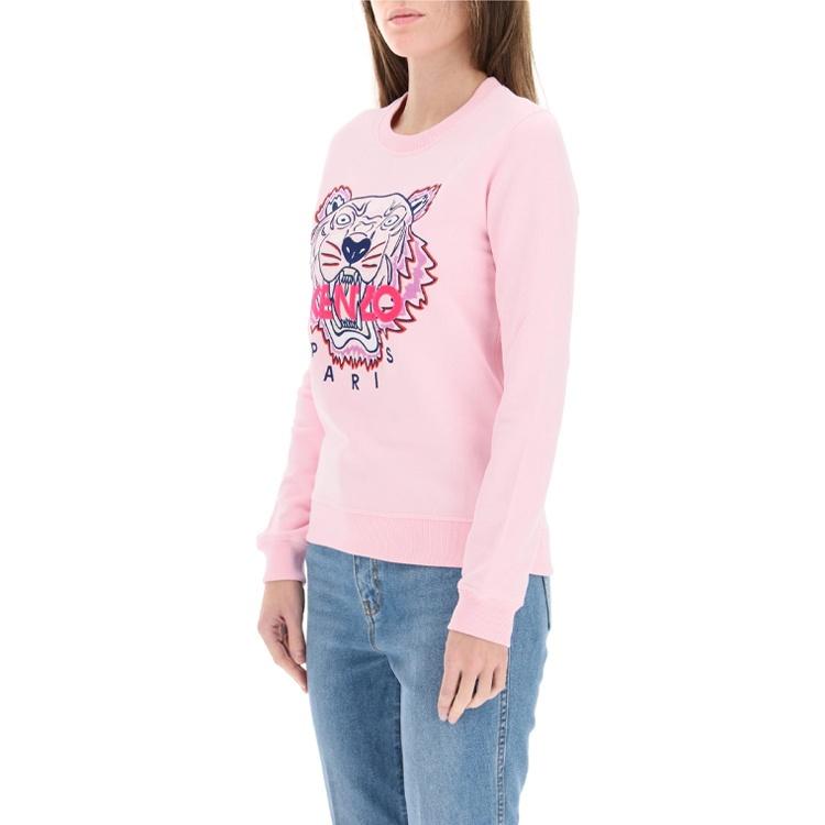 Kenzo Sweatshirts Women's Pink Crew Neck Moderate Regular F952SW7054XA-33