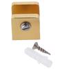 4 Pcs Frameless Solid Brass Shower Glass Clamp Gold Rectangular Fixed Panel U-Clamp 6~10mm Glass