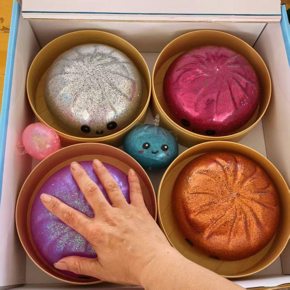 Mit Dampfgarer Squishy Großer Brötchen Realistisches Brötchen Sensorischer Fidget Ball Geburtstagsgeschenk