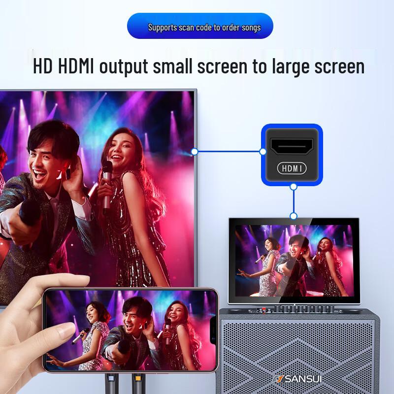 SANSUI Portable KTV Karaoke Sound System