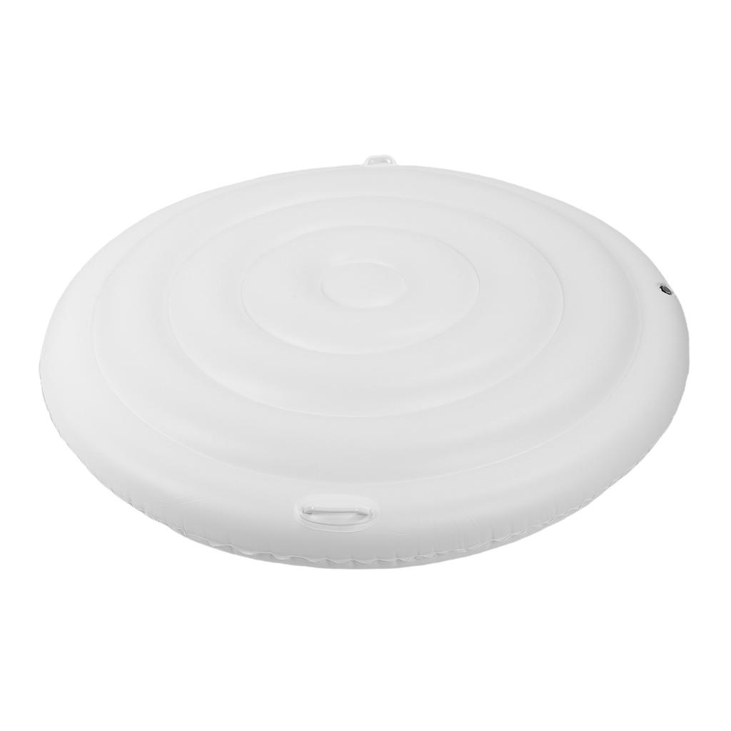 Şişirilebilir Jakuzi Örtüsü 5.4FT PVC Su Geçirmez Koruyucu Yuvarlak Jakuzi Örtüsü Dış Mekan Şişirilebilir için