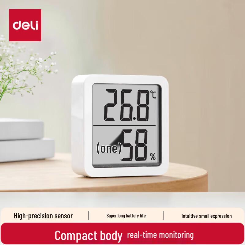 Deli Mini Indoor Thermometer Hygrometer