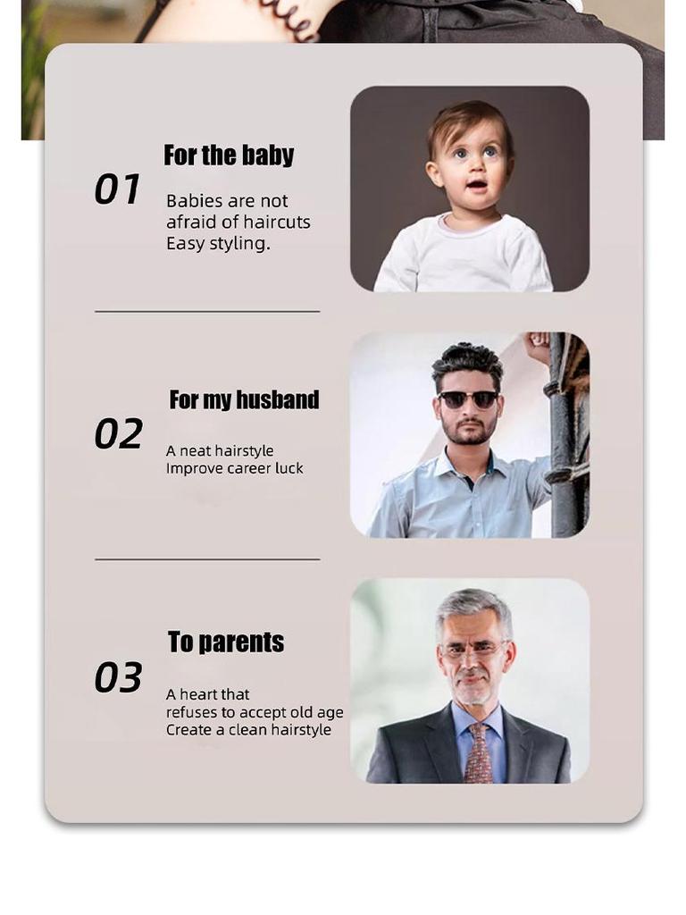 Cross-Border Electric Head Shaver & Shears - Self-Service Crew Cut Salon Clipper