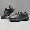 Boys Platform Leather Retro Dad Shoes Men's Shoes Platform Sports Casual Shoes Men