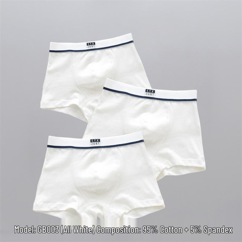 

ETX Boys Cotton Boxer Briefs - Mid-Waist Underwear for Children and Teens 12-14/150, 31-39 kg