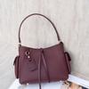 Cowhide Shoulder Women's Bag, Large-capacity Messenger Women, Fashionable and Simple Versatile Shopping Bag, Soft Leather