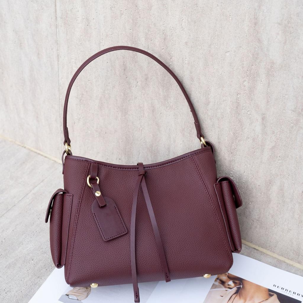 Cowhide Shoulder Women's Bag, Large-capacity Messenger Women, Fashionable and Simple Versatile Shopping Bag, Soft Leather